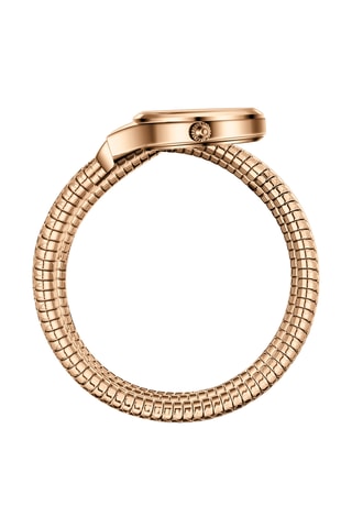 Reloj de cuarzo de acero - Rosa dorado y plateado