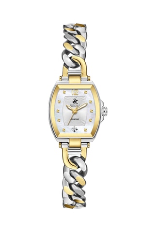 Reloj de cuarzo de acero - Plateado y dorado