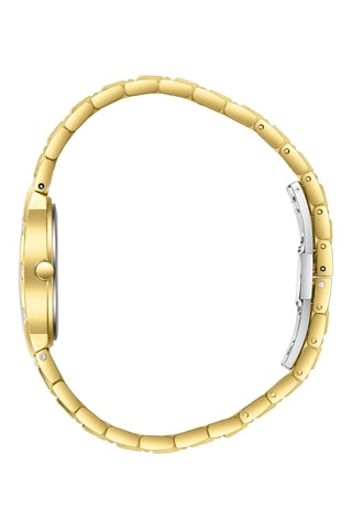 Reloj de cuarzo de acero - Dorado y plateado
