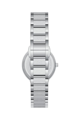 Reloj de cuarzo de acero - Plateado y azul marino