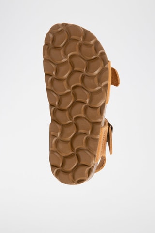 Sandali in pelle scamosciata - Cammello