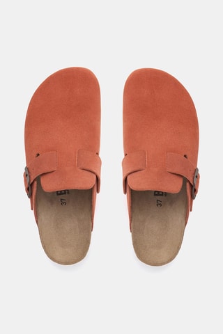 Sabot in pelle - Arancione