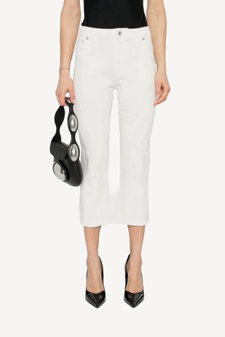 Driekwart Broek - Wit
