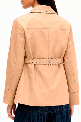 Biologisch Katoenen Jasje - Beige - Ganni