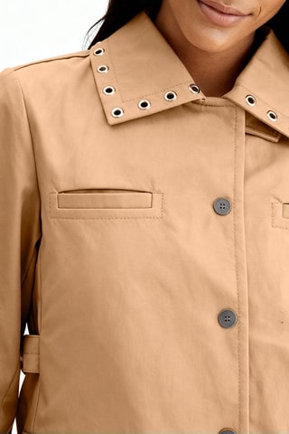 Biologisch Katoenen Jasje - Beige - Ganni