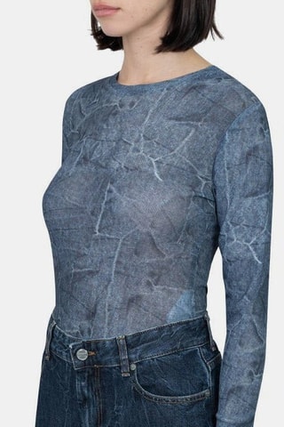 Top - Azul oscuro - Ganni