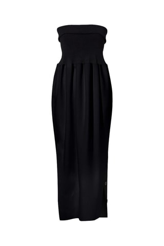 Strapless Jurk - Zwart