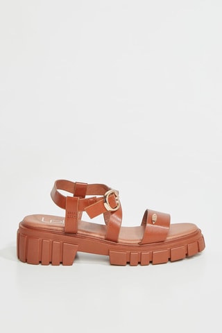 Sandali con tacco Nina - Cammello