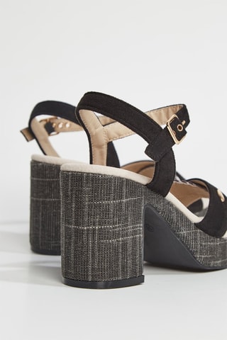 Sandali con tacco Lisabete - Nero