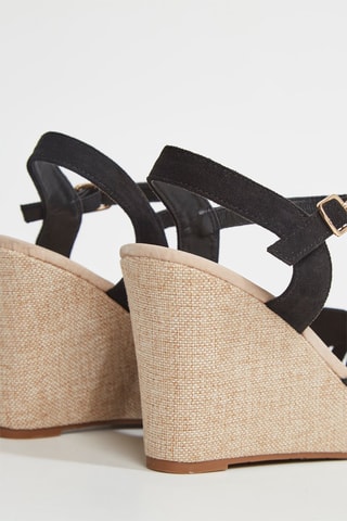 Sandali con zeppa Loraline - Nero