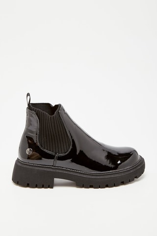 Bottines Chelsea vernies Gretchen Noir