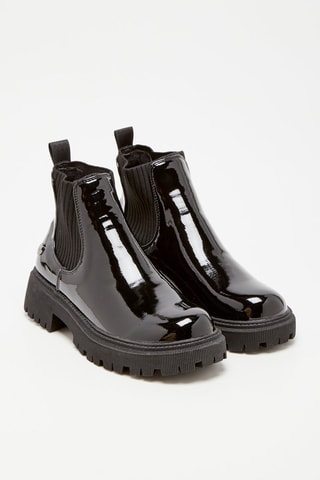 Bottines Chelsea vernies Gretchen Noir