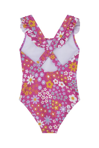 Costume intero - Fucsia - Arancione, viola e rosa