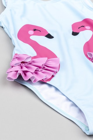 Costume intero - Celeste - Blu e rosa