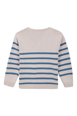 Maglia - Beige e bianco