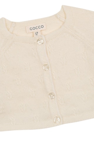 Cardigan in lana - Beige