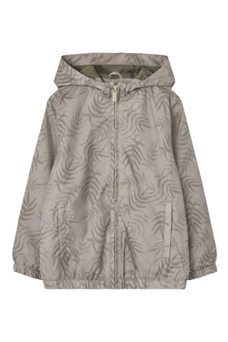 Giacca a vento con cappuccio - Beige - Beige e verde