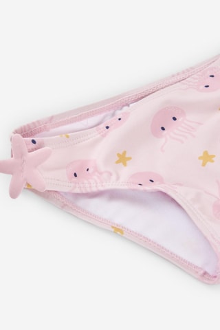 Slip bikini - Rosa chiaro - Nero, giallo e rosa