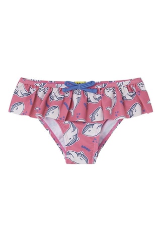 Slip bikini - Rosa - Bianco, blu e rosa
