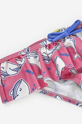 Slip bikini - Rosa - Bianco, blu e rosa