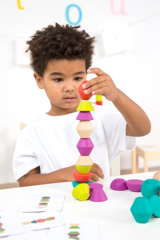 Gioco da impilare in legno - Da 3 anni