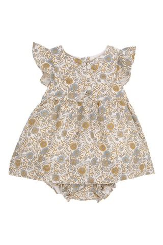 Abito e bloomer in lino - Bianco