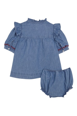 Abito e bloomer in jeans - Blu