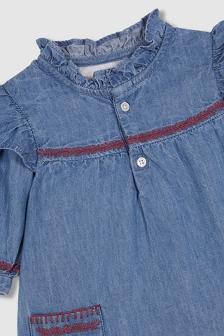 Abito e bloomer in jeans - Blu