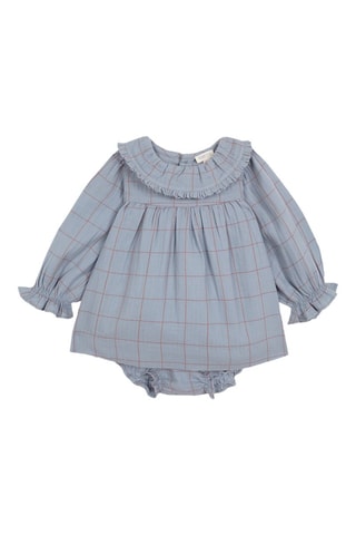 Abito e bloomer - Blu-grigio
