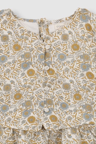 Abito effetto trompe-l’œil in lino - Bianco