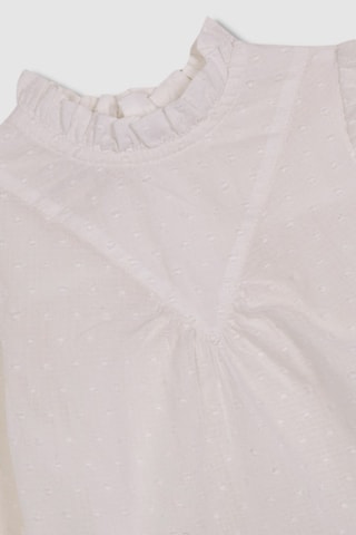 Blusa in plumetis - Bianco