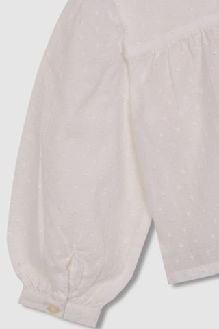 Blusa in plumetis - Bianco