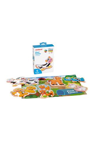Puzzle Flexi forms 6 animali UV - 2-4 pezzi - Da 2 anni