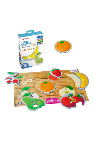 Puzzle Flexi forms 6 frutti UV - 2-4 pezzi - Da 2 anni
