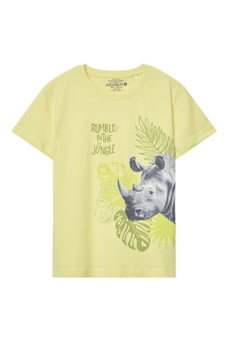 T-shirt - Giallo chiaro - Nero, giallo e grigio