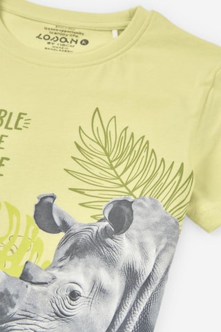T-shirt - Giallo chiaro - Nero, giallo e grigio