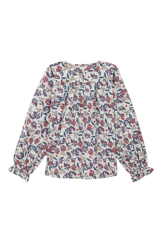 Blusa - Bianco, blu e rosso
