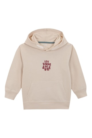 Felpa in pile con cappuccio - Beige