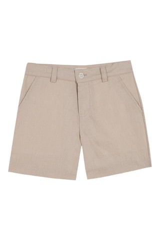 Shorts in lino - Beige