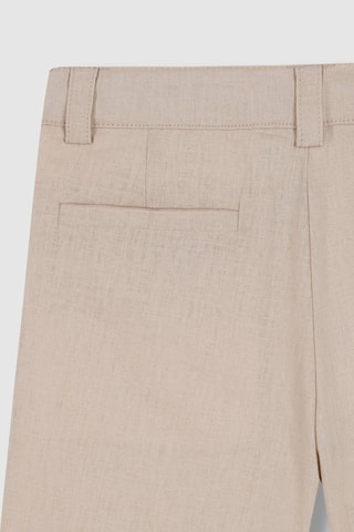 Shorts in lino - Beige
