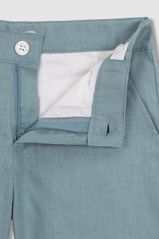Shorts in lino - Verde