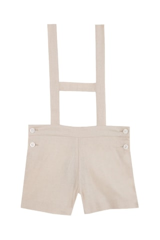 Shorts in lino - Beige