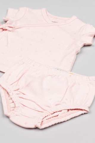 T-shirt e bloomer - Rosa - Bianco, giallo e rosa
