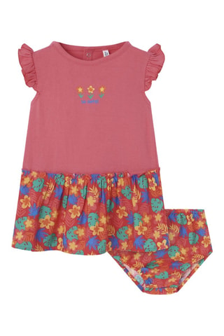 Abito e bloomer - Rosa - Rosso, verde e rosa