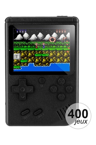 Console emulatore 400 giochi - Modello Rétro - Nero - TechKidz