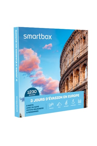 Coffret cadeau 3 jours d'évasion en Europe - 2 personnes - 39 mois