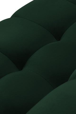 Pouf Yohan - Vert foncé - En tissu velours