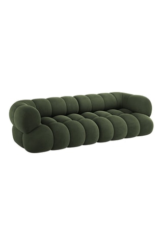 Canapé modulaire Maurice - Vert - 4 places - Toucher velours