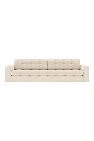 Canapé Yohan - Beige - 4 places - En tissu structuré
