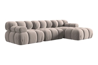 Canapé d'angle droit modulable Tropea Beige